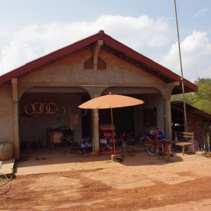 Shop on the road in Lao