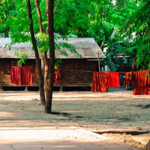 monk's clothes myanmar - Magali Carbone photo