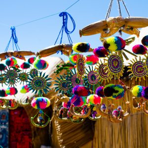 Handcraft souvenir on lake Titicaca - Magali Carbone photo