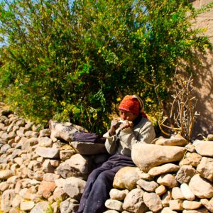 Taquile Island musician - Magali Carbone photo