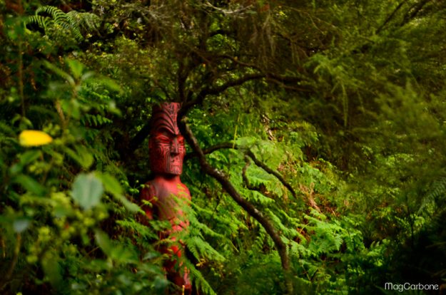 Traditional Maori sculpture - Magali Carbone photo