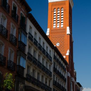 orange clock tower madrid - Magali Carbone photo