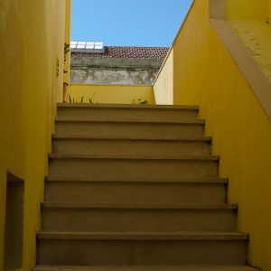 Yellow Stairs Alfama Lisboa - Magali Carbone photo